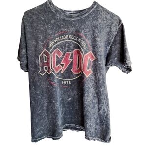 AC/DC Kids Rock Band T-Shirt - Black Size Small